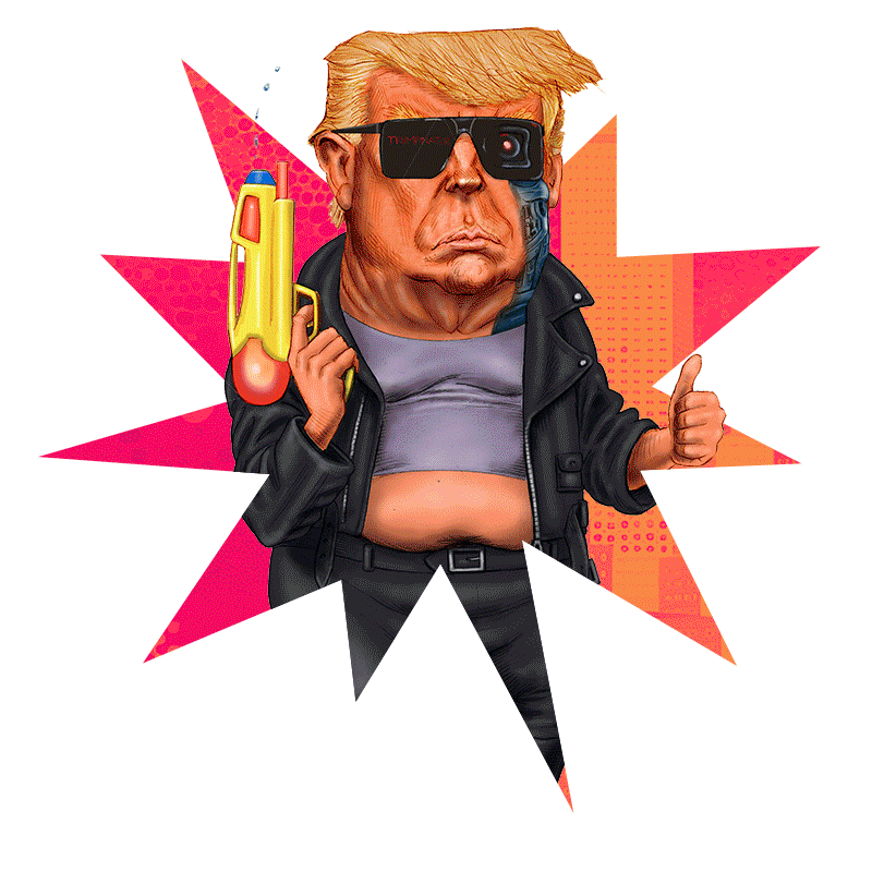 Trump different versions animation